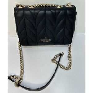 Kate Spade Briar Lane Quilted Leather Mini Emelyn Crossbody Bag Womens Designer